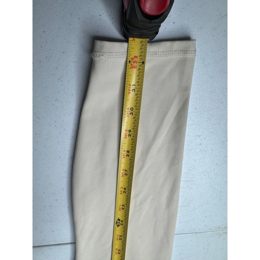 Fabletics PureLuxe High Waisted‎ Leggings Cream Beige Tan Yoga Pants Women Small
